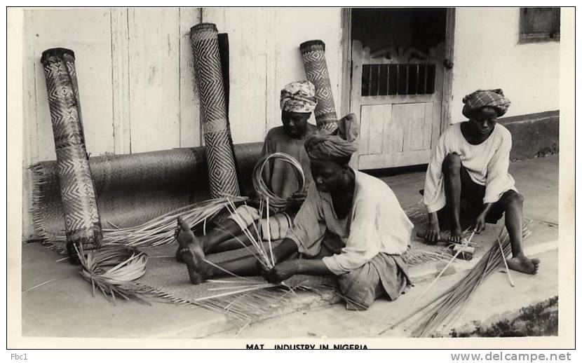 CPSM:  Nigeria - Mat Industry In Nigeria (1958) - Nigeria
