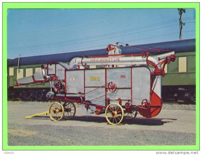 AGRICULTURE - BATTEUSE TOUT ACIER 1930 - GEO WHITE & SONS,LONDON - MUSÉE NATIONAL OTTAWA - - Fermes