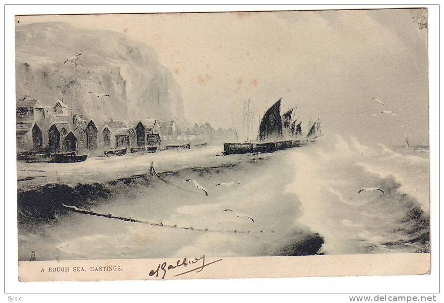 Rough Sea - HASTINGS - 1906 - Hastings
