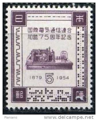 PIA - JAP - 1954 : 75° De L´ Admission à L´ UIT - (Yv 559-60) - Neufs