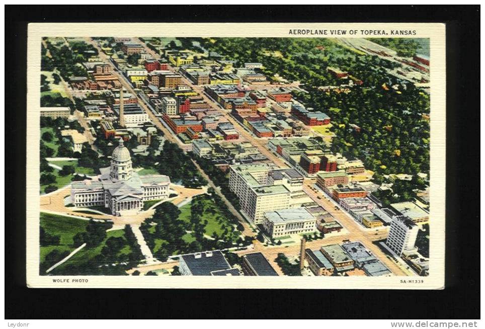 Aeroplane View Of Topeka, Kansas - Wolfe Photo - Andere & Zonder Classificatie