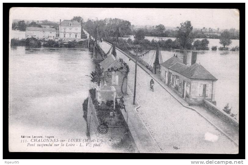 49 CHALONNES SUR LOIRE - Pont Suspendu Sur La Loire - Chalonnes Sur Loire