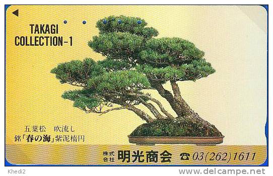 TC Japon Arbre Nain - BONSAI - Japan Tree Phonecard - Telefonkarte - 081 - Fleurs