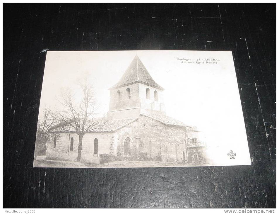 RIBERAC ANCIENNE EGLISE ROMANE - 24 DORDOGNE - CARTE POSTALE FRANCE - Riberac