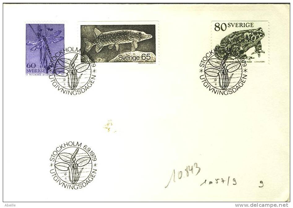 10.843 FDC  SUEDE - Frogs
