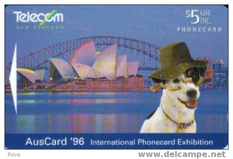 NEW ZEALAND $5  SPOT DOG ANIMAL  ANIMALS SYDNEY OPERA HOUSE 1996   MINT GPT  NZ-E-33  SOLD AT PREMIUM READ DESCRIPTION ! - Nieuw-Zeeland