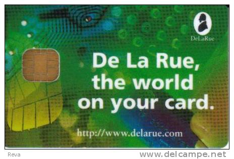 FRANCE  DeLaRue  GREEN  TELEPHONE PAD  PROMOTIONAL CHIP  MINT(?)  READ DESCRIPTION ! - Tarjetas De Salones Y Demostraciones