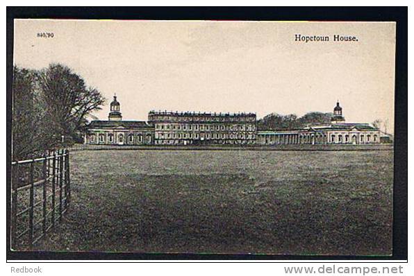 Early Postcard Hopetoun House South Queensferry Near Edinburgh West Lothian Scotland - Ref B107 - West Lothian