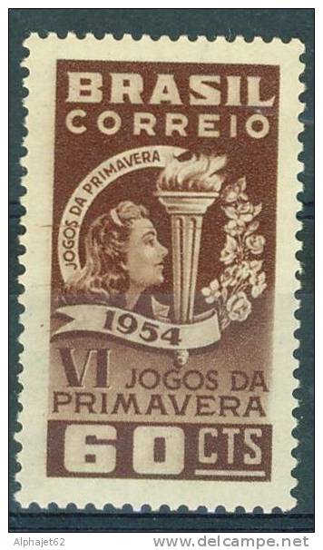 Jeux Sportifs - BRESIL - Flambeau, Flamme - N° 596 ** - 1954 - Unused Stamps