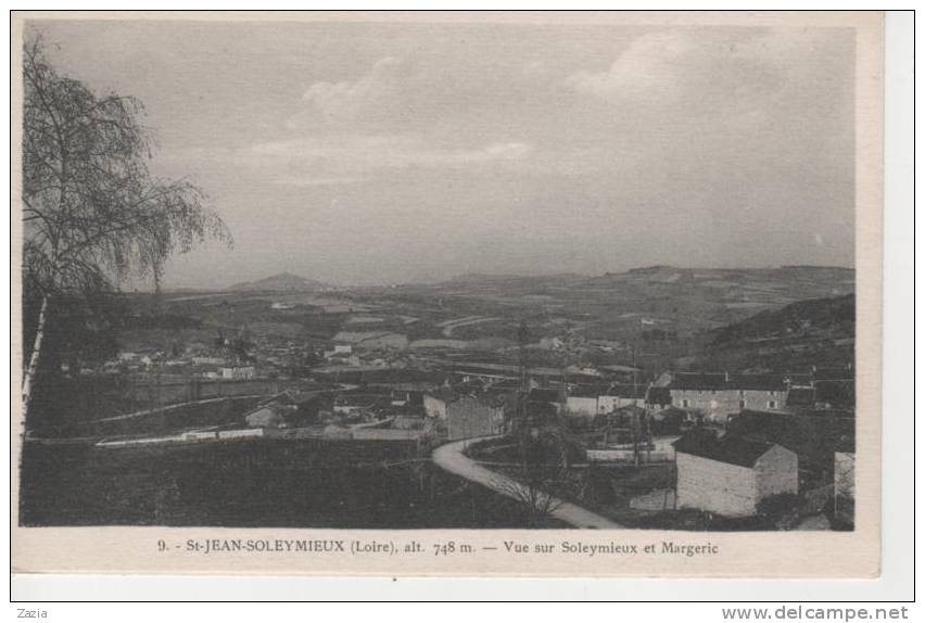 42.364/ ST JEAN SOLEYMIEUX - Vue Sur Soleymieux Et Margerie - Saint Jean Soleymieux