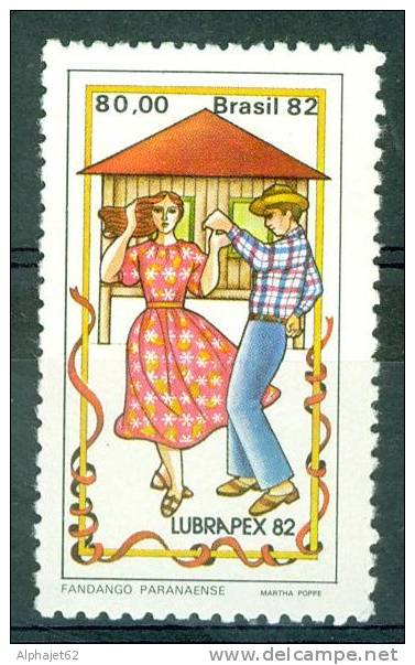Danseurs De Fandango - BRESIL - LUBRAPEX 82 - N° 1562 ** - 1982 - Unused Stamps