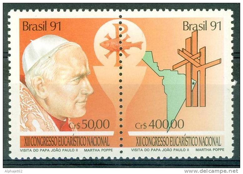 Jean Paul II - BRESIL - Congrès Eucharistique - N° 2035A ** - 1991 - Nuevos