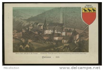 LUXEMBOURG Clervaux 1835 (carte Dessin Couleur) - Clervaux