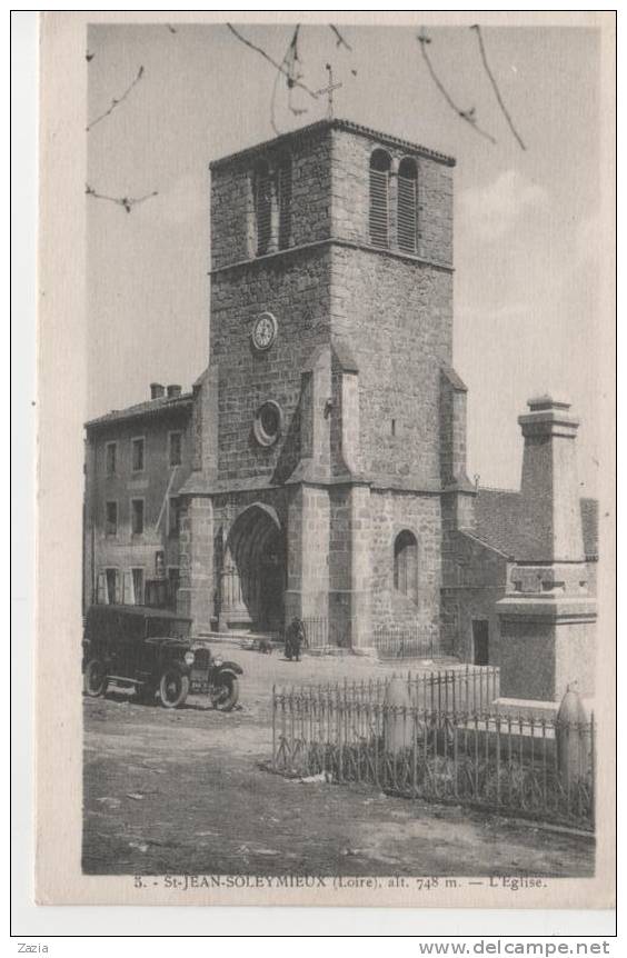 42.374/ ST JEAN SOLEYMIEUX - L'église - Saint Jean Soleymieux