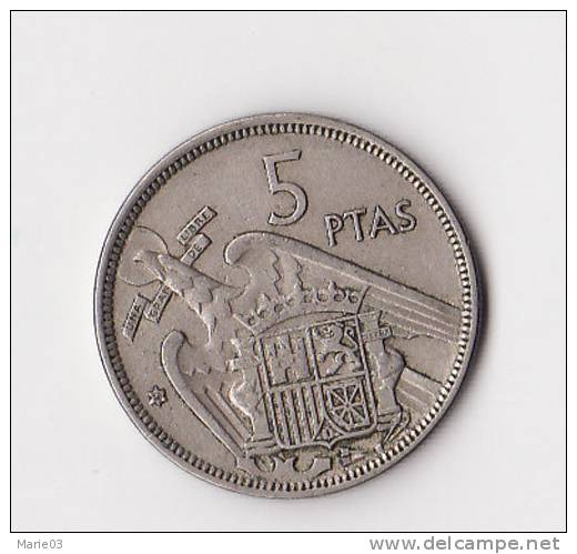 5 Pesetas - 1957 - 5 Pesetas