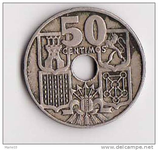 50 Centimos  - 1949 - 50 Centiem