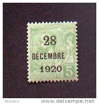 Monaco 1921 - N° 48 * - Neufs