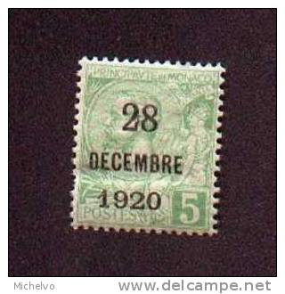 Monaco 1921 - N° 48 * - Unused Stamps