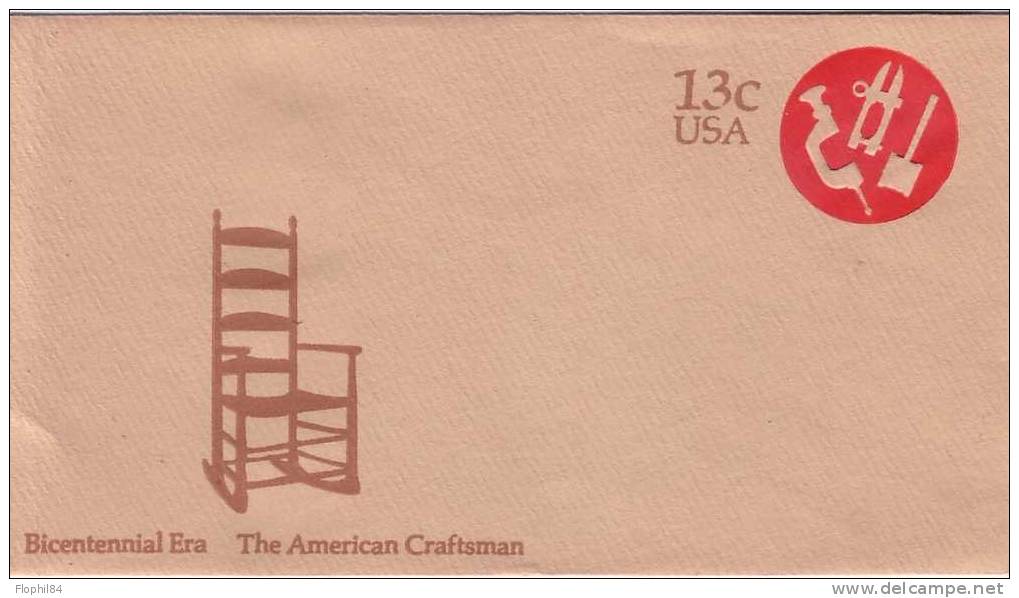 USA-ENTIER NEUF AVEC DES OUTILS ET UNE CHAISE POUR THEMATIQUE - BICENTENNIAL ERA THE AMERICAN CRAFTSMAN - 1901-20