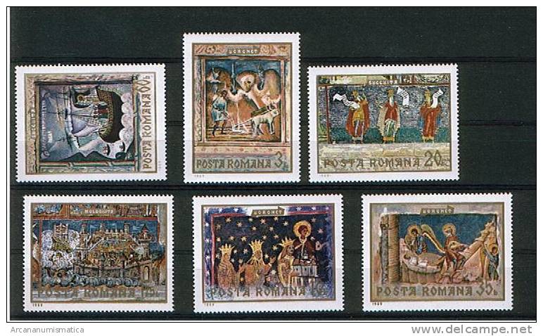 ROMANIA/RUMANIA  1.969  Y&t 2497/02  Serie Completa  PINTURAS-CUADROS-ARTE  SDL-28 - Collezioni