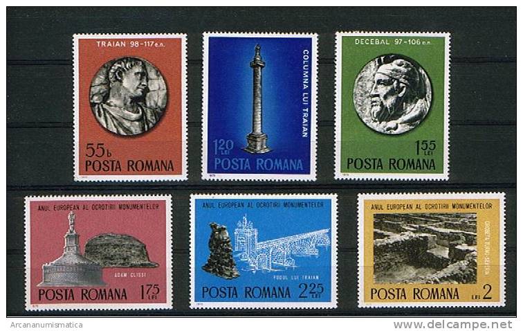 ROMANIA/RUMANIA  1.975  Y&t 2901/06  Serie Completa  MONUMENTOS  SDL-30 - Sammlungen