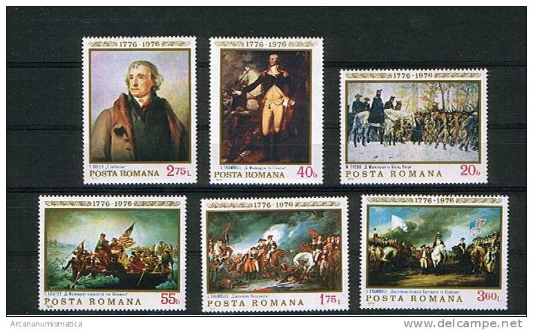 ROMANIA/RUMANIA  1.976  Y&t 2943/48  Serie Completa  PINTURAS-ARTE   SDL-32 - Lotes & Colecciones