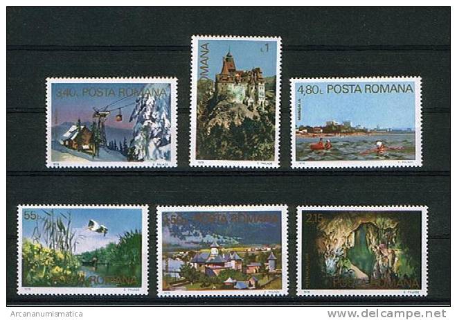 ROMANIA/RUMANIA  1.978  Y&t 3103/08   Serie Completa  TURISMO-PAISAJES   SDL-35 - Collezioni