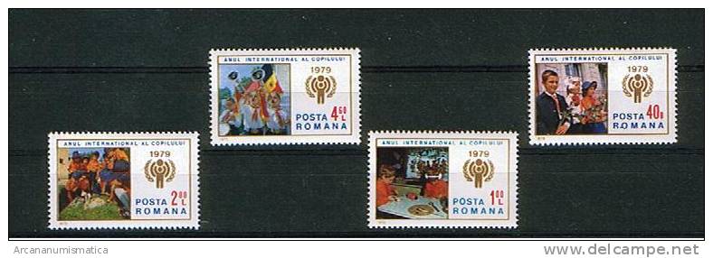 ROMANIA/RUMANIA  1.979  Y&t 3164/67   Serie Completa  Niños/Childrens    SDL-47 - Lotes & Colecciones