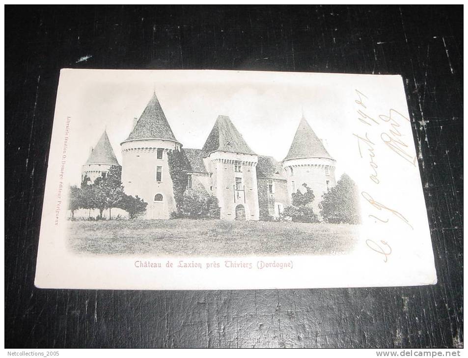 CHATEAU DE LAXION PRES THIVIERS - 24 DORDOGNE - CARTE POSTALE FRANCE - Thiviers