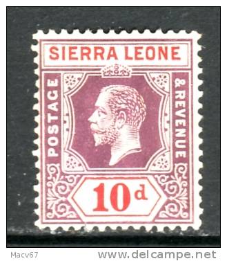 Sierra Loene 114  *  Wmk 3  1912-24 Issue - Sierra Leone (...-1960)