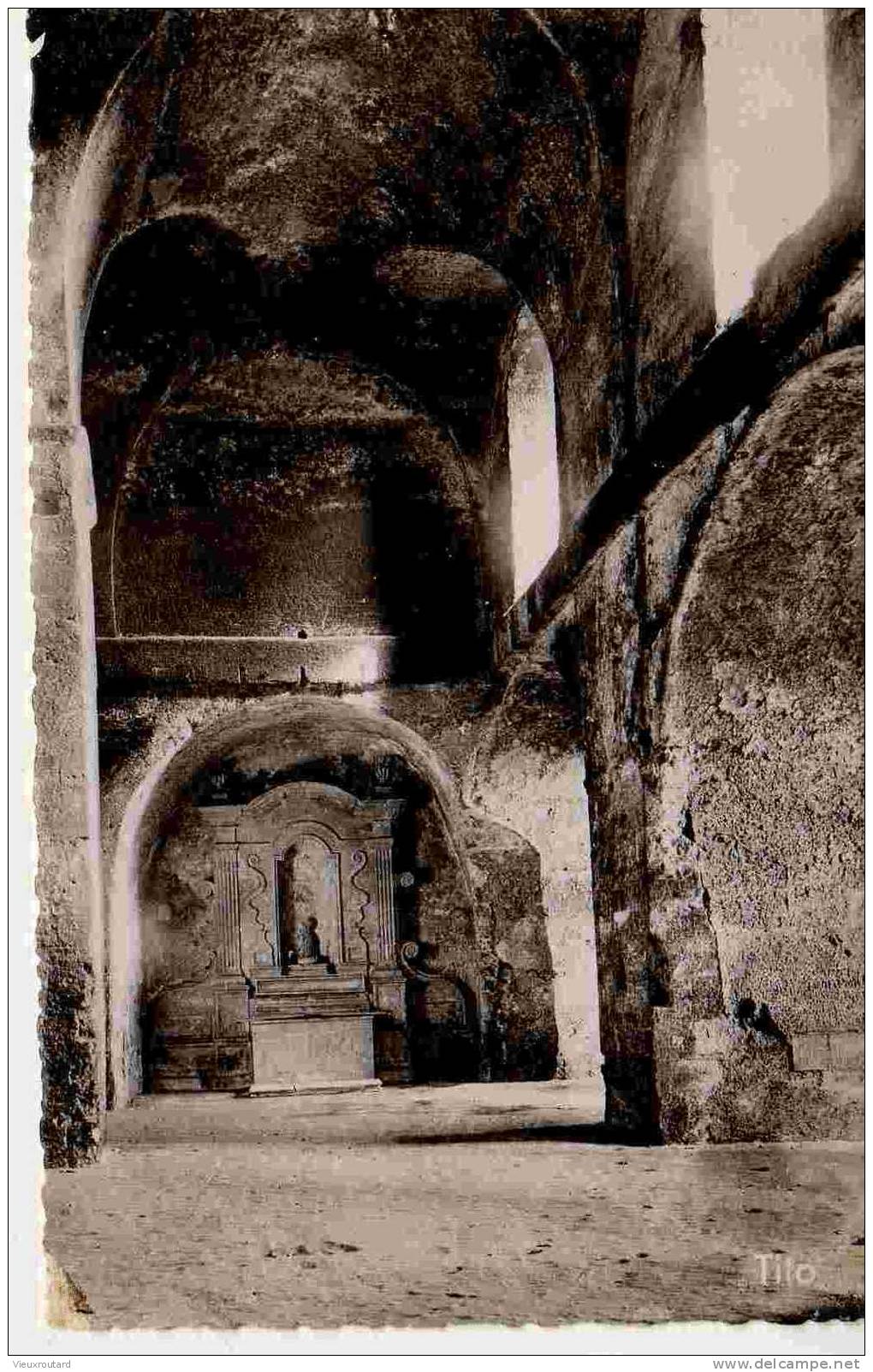 CPA. SAINT EMILION. INTERIEUR EGLISE MONOLITHE. CHAPELLE ST NICOLAS. . DENTELLEE. - Saint-Emilion