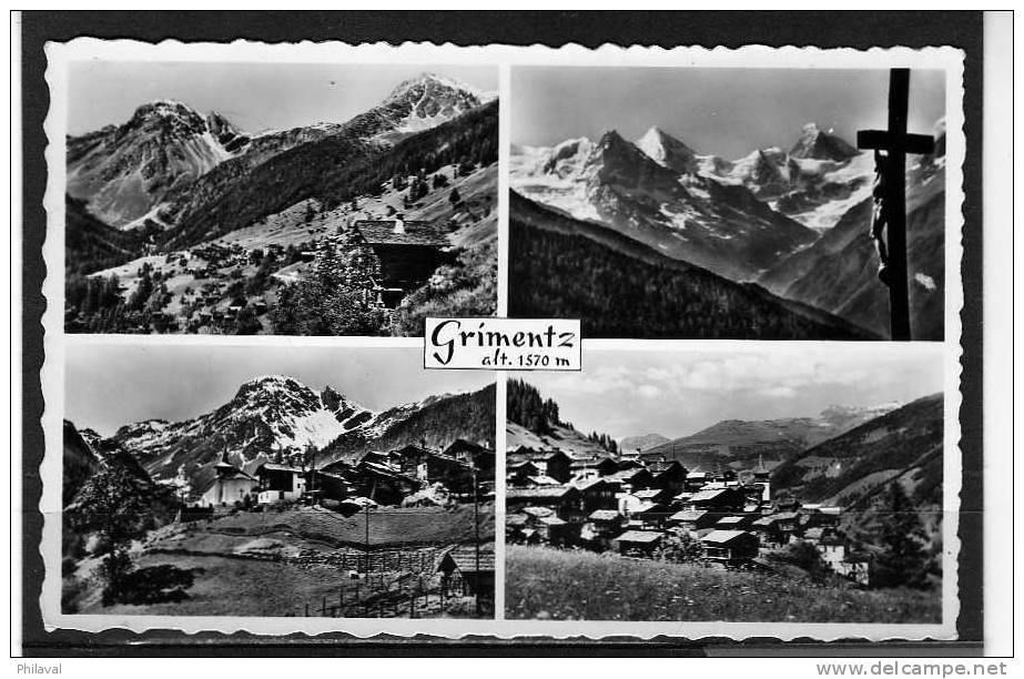 Carte Postale Suisse : Le Valais - GRIIMENTZ, Belle Oblitération - Altri & Non Classificati