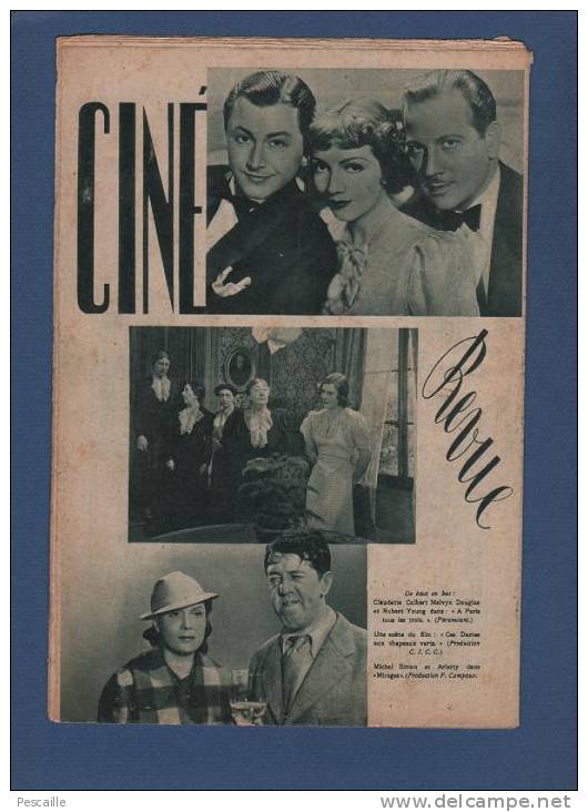 LE FILM COMPLET DU JEUDI 1938 - GRIBOUILLE - RAIMU - MICHELE MORGAN - MARCEL ACHARD - GILBERT GIL - JEAN WORMS - CARETTE - Magazines