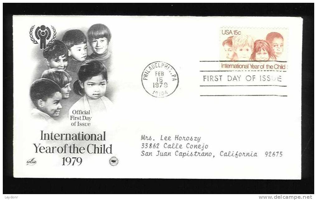 FDC International Year Of The Child 1979 - 1971-1980