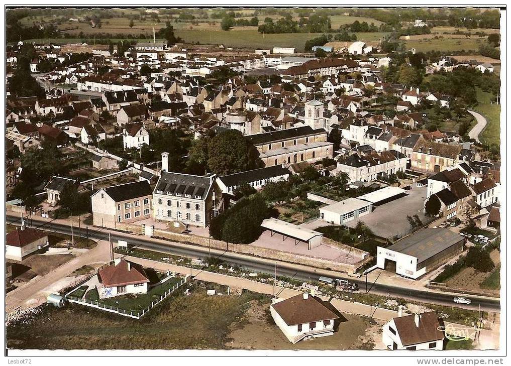 Cpsm (Ac 268-25 A) De 1973, Le Mele Sur Sarthe (Orne),vue Aérienne - Le Mêle-sur-Sarthe