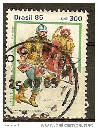 BRAZIL 1985 Military Dress - 300cr  Captain And Crossbowman (early 16th Century) FU - Oblitérés