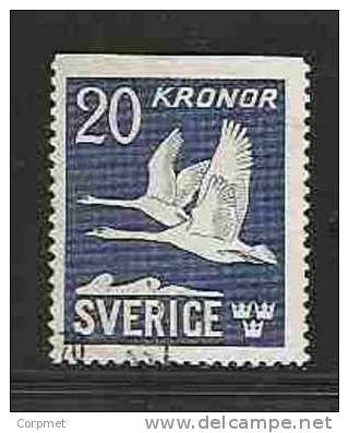 SWEDEN - AIR MAIL -  FAUNA - BIRDS - VOL De CYGNES - Yvert # A 7 -  VF USED - Usados