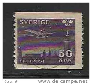 SWEDEN - AIR MAIL -  SERVICE POSTAL NOCTURNE - Yvert # A 5 -  VF USED - Gebruikt