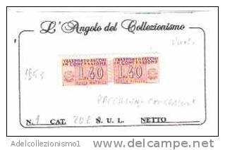 5312BIS)pacchi In Concessione Filigrana Ruota Nuovi  N. 1 - Consigned Parcels