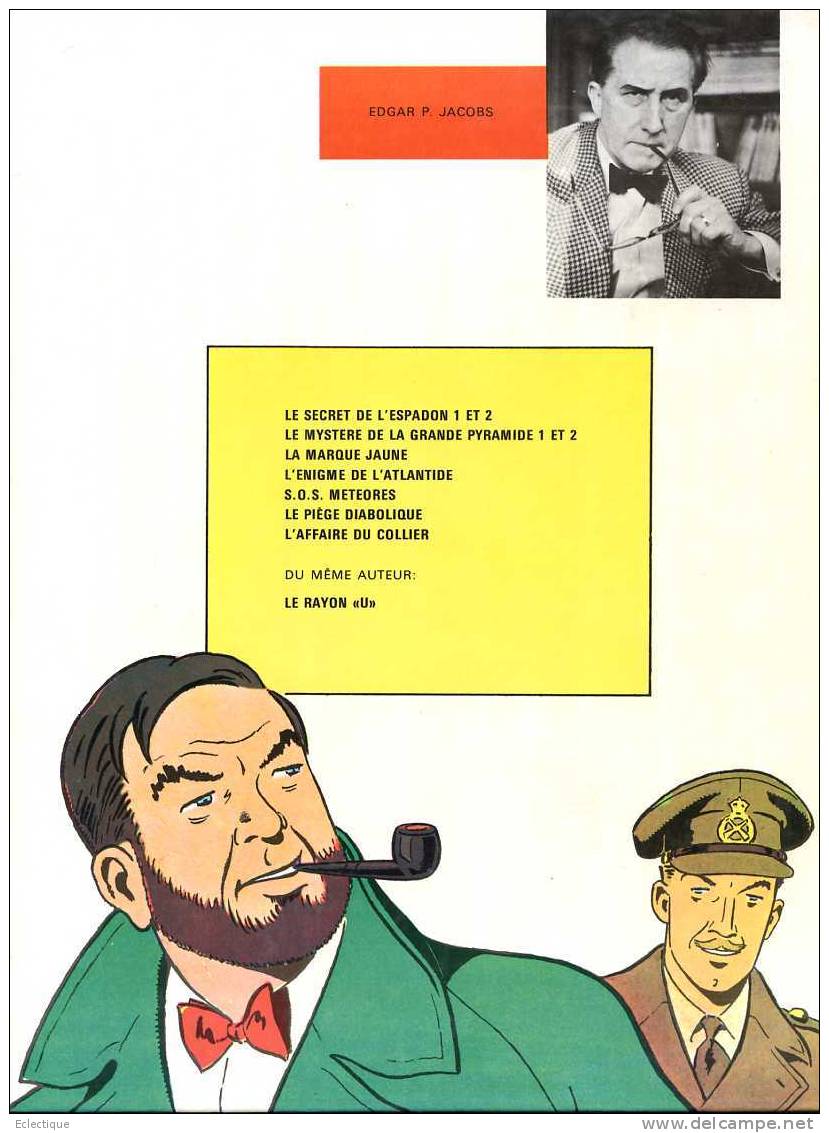 Blake Et Mortimer : Le Piège Diabolique, Edgar P. Jacobs, Ed. Dargaud, 1972, Réédition Côtée - Other & Unclassified