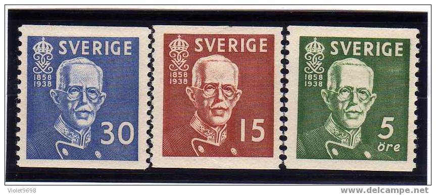 SUEDE: TP N° 254/256 * - Unused Stamps