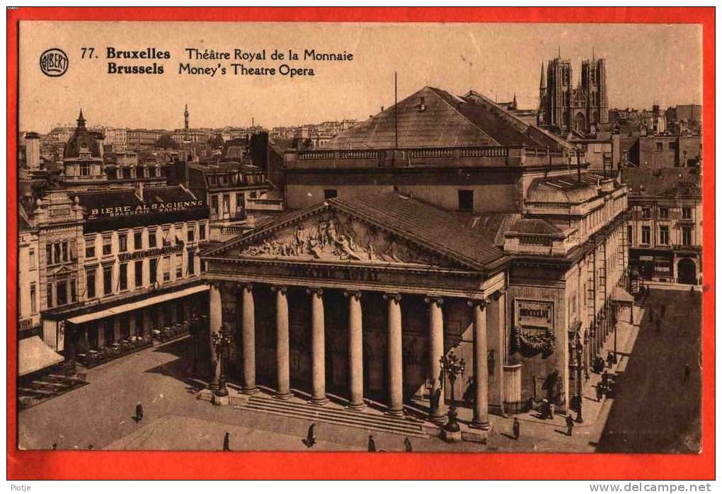 * Brussel - Bruxelles - Brussels * (Albert Nr. 77) Théâtre Royal De La Monnaie, Money's Theatre Opera, Brasserie Wagner - Cafés, Hotels, Restaurants