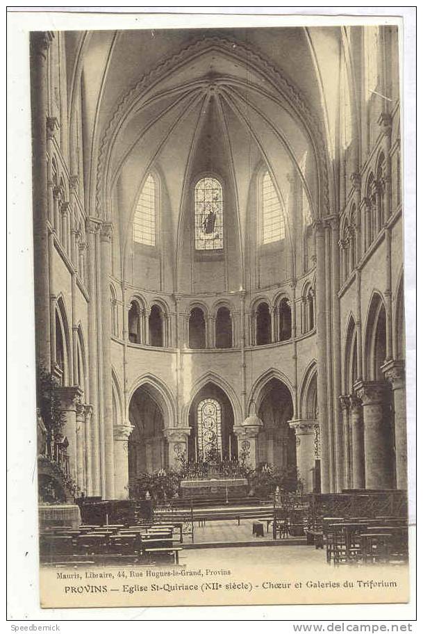 10368 Provins  Eglise Saint Quiriace Choeur Et Galeries Triforium .   Mauris Libraire . - Provins