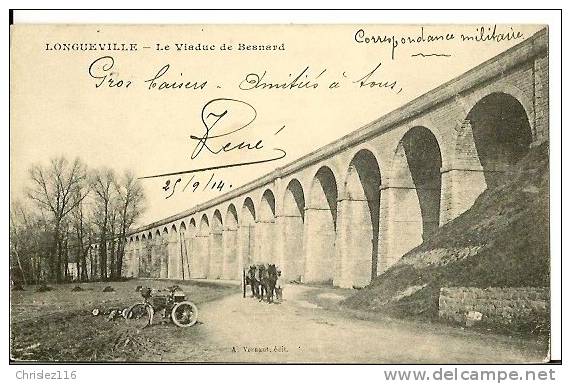 77 LONGUEVILLE Le Viaduc De Besnard  Beau Plan Animé - Autres & Non Classés