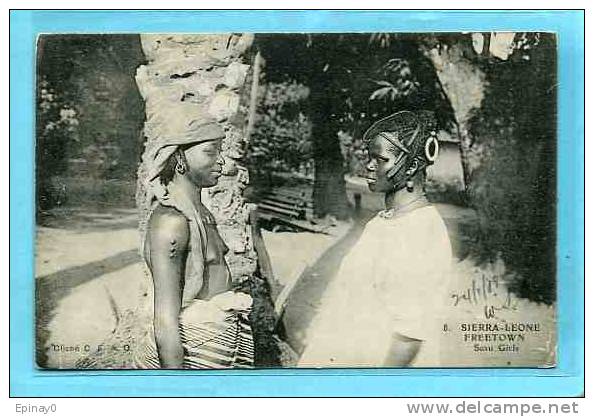 B - SIERRA LEONE - Freetown - Susu Girls - Nu - Nud - Cliché Avant 1903 - Sierra Leone