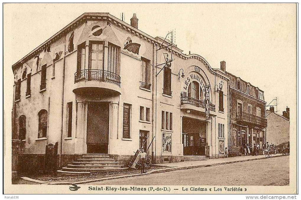 CP  63 SAINT ELOY LES MINES  Le Cinéma "les Variétés" - Saint Eloy Les Mines