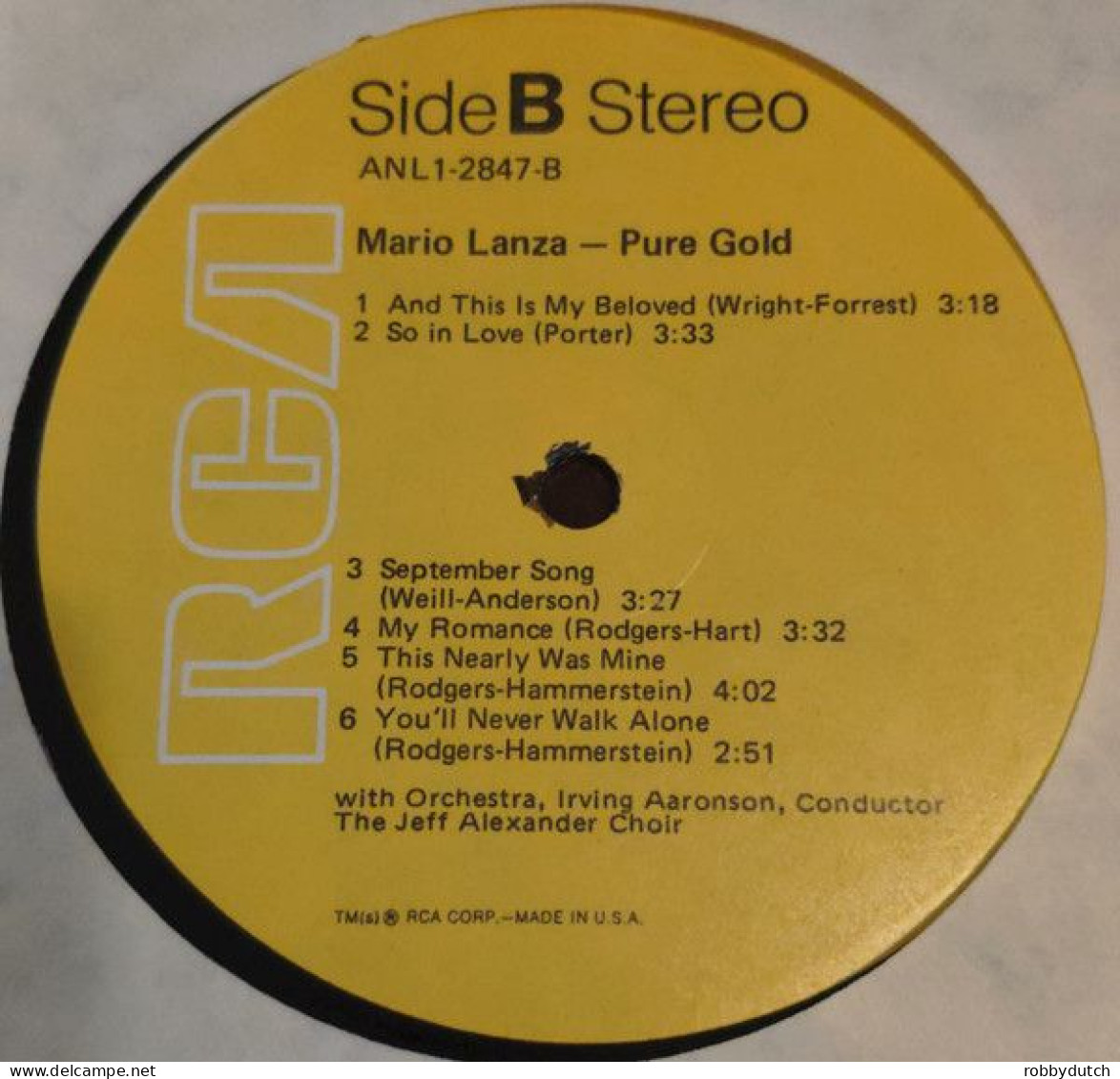 * LP * MARIO LANZA - PURE GOLD (USA 1978 Ex-!!!) - Musicals