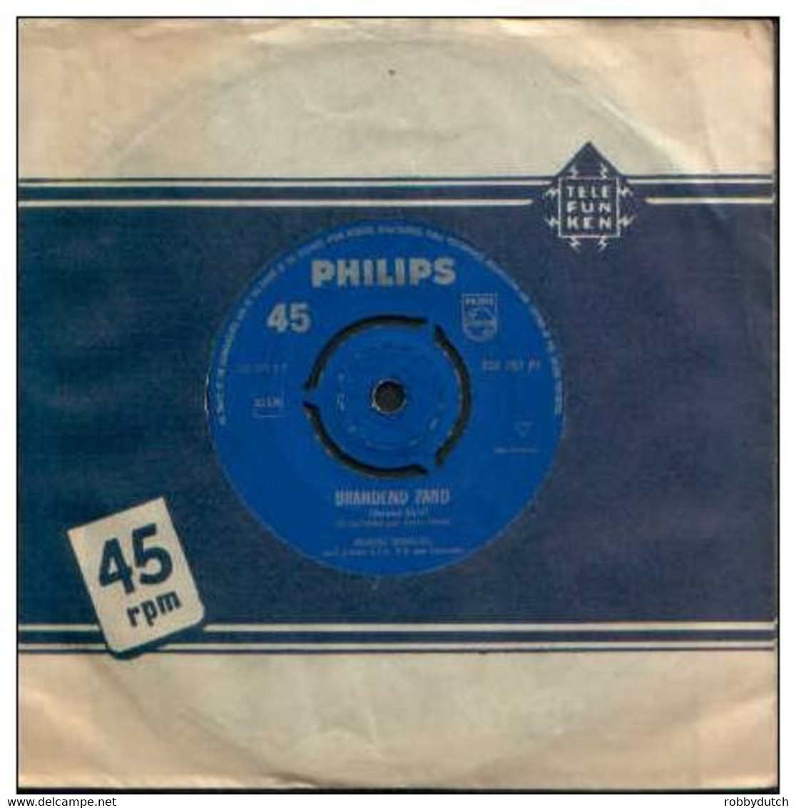 * 7" * ANNEKE GRÖNLOH - BRANDEND ZAND (Holland 1962) - Other - Dutch Music