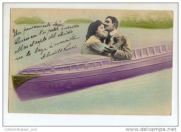 VINTAGE POSTCARD COUPLES Ship - Parejas