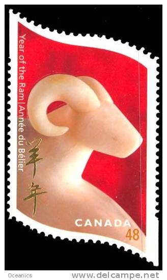 Canada (Scott No.1969 - Année Du Bouc / Year Of The Ram) [**] - Ungebraucht